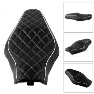 ^]ȏȃc[AbvV[gtBbgn[[X|[cX^[ XL1200 ACA XL883 PU U[ Driver Passenger Two up Seat Fit Harley Sportster XL1200 Iron XL883 PU Leather