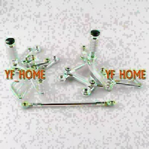 AZbg AZbg tbgXg tbgXgyO JTL jW ZX6R 03 04 Vo[ɓK Rear Sets Rearsets Footrest Foot Rest Pegs fit Kawasaki Ninja ZX6R 03 04 Silver