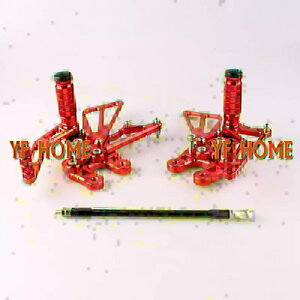 ���A�Z�b�g �t�b�g�y�O �X�Y�L GSXR1000 K7 2007 2008 ���b�h�I�[�g�o�C�ɓK�� Rearsets Foot pegs fit Suzuki GSXR1000 K7 2007 2008 Red Motorcycle �y���s�A���i�z