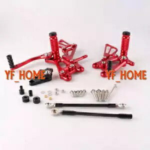 ���A�Z�b�g �t�b�g�y�O �z���_ CBR 600RR F5 2007-2014 ���b�h�I�[�g�o�C�ɓK�� Rearsets Foot pegs fit Honda CBR 600RR F5 2007-2014 Red Motorcycle �y���s�A���i�z