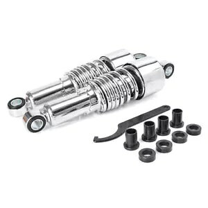 267mm 10.5C` AGAVbNAu\[o[ TXyV N[tBbg n[[_rbh\ 2 267mm 10.5" Rear Air Shock Absorbers Suspension Chrome Fit Harley Davidson 2PCS
