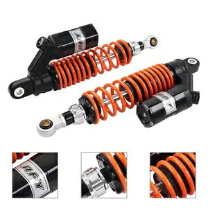 350 ~[g 7 ~[gXvO_sOVbNAu\[o[JTLtBbg}nVo[ 350mm 7mm Spring Adjust Damping Shock Absorber For Kawasaki Fit Yamaha Silver