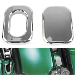 AeiANZg + tB[Jo[ n[[[hXg[gOCh FLHR FLHX N[ Antenna Hole Accent + Filler Cover For Harley Road Street Glide FLHR FLHX Chrome