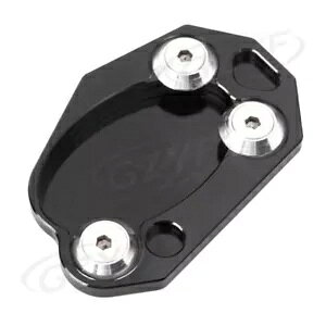 TChX^h LbNX^h v[g pbh tBbg Kawasaki Z1000 ZX10R ZX6R Z1000/SX ubN Side Stand Kickstand Plate Pad Fit Kawasaki Z1000 ZX10R ZX6R Z1000/SX BLACK
