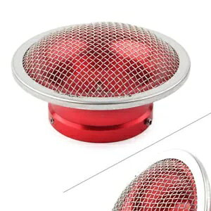 エアフィルターカップ ストレーナー付き フィット ユニバーサル 32mm/34mm オートバイ キャブレター レッド Air Filter Cup With Strainer Fit Universal 32mm/34mm Motorcycle Carburetor Red
