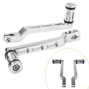 q[/gDVtgo[AVt^[yOtn[[c[OXg[g[hOChN[ Heel/Toe Shift Lever w/Shifter Peg Fit Harley Touring Street Road Glide Chrome