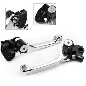 �u���[�L�N���b�`���o�[�n���h���t�B�b�g�X�Y�L RMZ450 2005-2019 2020 2021 2022 �V���o�[�| Brake Clutch Levers Handle Fit Suzuki RMZ450 2005-2019 2020 2021 2022 SILVER po �y���s�A���i�z