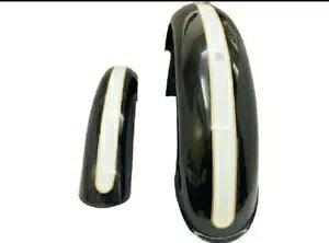 Triumph T120 T100 T90 ubN&zCg tg&A }bhK[h Zbg/KԎ Triumph T120 T100 T90 Black & White Front & Rear Mudguards Set/FIT FOR
