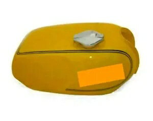 m[g [hX^[ R}h[ CG[hX`[RKX^N Lbvt/K Norton Roadster Commando Yellow Painted Steel Fuel Gas Tank With Cap/FIT FOR