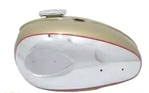 BSA A65L T_[{g 4 KBS[hyCgN[KX^N+Lbv/pXtH...- BSA A65L Thunderbolt 4 Gal. Gold Painted Chrome Gas Tank + Cap / PASSFO...-