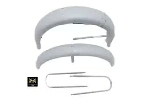 BMW R26 R27 �o�C�N F&R �t�F���_�[ �t�F���_�[�Z�b�g �X�e�[�t�� �� 1953 / PASS...- BMW R26 R27 motorcycles F&R fenders fender set with stays raw 1953 / PASS...-