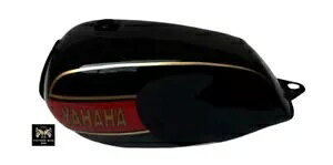 }n RD350 ubNhK\R^N 1980-81/FITS- Yamaha Rd350 Black Painted Gas Fuel Tank 1980-81/FITS-