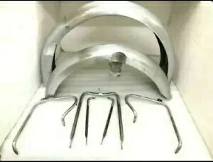 m[g h~l[^[ f 7 f tg & A RAW }bhK[h Zbg + Xe[/K NORTON DOMINATOR MODEL 7 MODEL FRONT & REAR RAW MUDGUARD SET +STAYS/FIT FOR