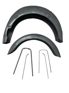 BMW R26 R27 R50 R60 ���[�X�`�[�� �}�b�h�K�[�h �Z�b�g 1956 (�h�������Ȃ�) /�ɓK�� BMW R26 R27 R50 R60 RAW STEEL MUDGUARD SET 1956 ( WITHOUT DRILL HOLE) /FIT FOR