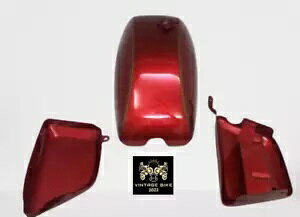 m[g R}h C^[Xe[g `F[ X`[ K\ ^N TChplt / ɓK NORTON COMMANDO INTERSTATE CHERRY STEEL PETROL TANK WITH SIDE PANEL / FIT FOR