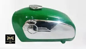 BMW g[X^[ R50/5 R60/5 R75/5 O[ & N[ pl K\ ^N 17L / FITS- BMW Toaster R50/5 R60/5 R75/5 GREEN & Chrome Panel Gas Tank 17L / FITS-