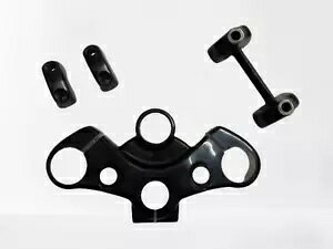 C GtB[h C^[Zv^[ 650 nho[NvACU[Agbv[NɑΉ Compatible with Royal Enfield Interceptor 650 Handle Bar Clamp, Riser, Top Yoke