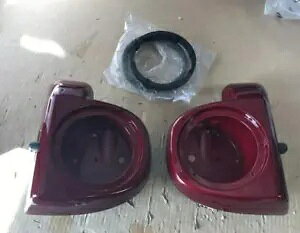 OS&D Advanblack n[h LfB zbg bh bh t[N 6.5 C` Xs[J[ |bh tFAO OS&D Advanblack Hard Candy Hot Rod Red Flake 6.5" Speaker Pods Lower Fairing