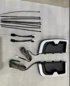OS&D Advanblack zCgAtFAO XCb`obN tA LED Cg Ot OS&D Advanblack WHITE LOWER FAIRINGS SWITCHBACK FLARE LED LIGHTS WITH GRILLS