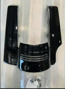 OS&D Advanblack VIVID BLACK �V���O���J�b�g ���A�t�F���_�[�G�N�X�e���V���� �n�[���[ 09-23�p OS&D Advanblack VIVID BLACK SINGLE CUT Rear Fender Extension For Harley 09-23 �y���s�A���i�z