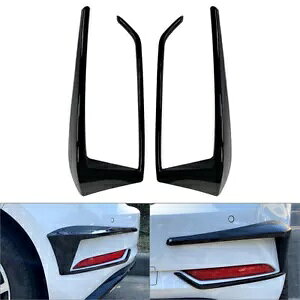 Aop[X|C[ tHOCg Jo[ g tBbg VW St 7.5 Mk7.5 2016-2019 ubN Rear Bumper Spoiler Fog Light Cover Trim Fit VW Golf 7.5 Mk7.5 2016-2019 Black