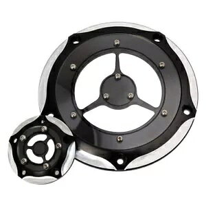 n[[[hLOGNgOCh\teC_[r[^C~O^C}[Jo[N[&ubNp For Harley Road King Electra Glide Softail Derby Timing Timer Cover Chrome&Black
