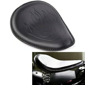 \ U[ hCo[ V[g uPbg XvOtLbgt n[[ `bp[ {o[ɓK Solo Leather Driver Seat w/Bracket Spring Mounting Kit Fit Harley Chopper Bobber