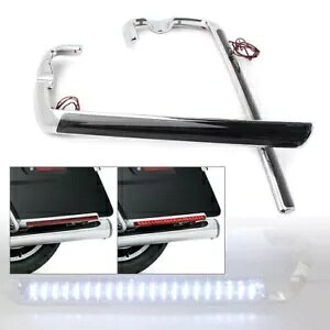 ThobO LED TCh}[J[Cg X[NY n[[c[O[hLO 14+p Saddlebag LED Side Marker Light Smoke Lens For Harley Touring Road King 14+