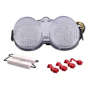 1PC LED テールランプリアテールライトランニングライトクリアヤマハ YZF R6 2001 2002 1PC LED Tail Lamp Rear Taillight Running Light Clear For YAMAHA YZF R6 2001 2002