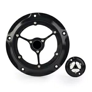NeB _[r[ & ^C}[ ^C~O Jo[ ubN n[[ c[O FLH/T 2014-2018p Clarity Derby & Timer Timing Covers Black For Harley Touring FLH/T 2014-2018