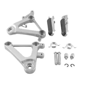 2X ���C�_�[�t�����g�t�b�g�y�O�t�b�g���X�g�u���P�b�g�Z�b�g�z���_ CBR 400 1988 1989 NC23 �ɓK�� 2X Rider Front Footpegs Footrests Brackets Set fit Honda CBR 400 1988 1989 NC23 �y���s�A���i�z