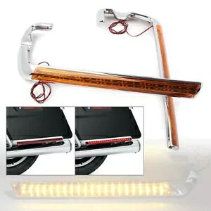 ThobO zCg LED TCh}[J[Cg Ao[Y n[[c[O 14-2020p Saddlebag White LED Side Marker Light Amber Lens For Harley Touring 14-2020