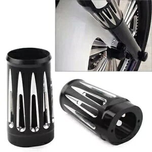 2x tH[N u[c XC_[ Jo[ JEx n[[ c[O FL 1986-2013 ubN 2x Fork Boot Slider Cover Cow Bell Fit Harley Touring FL 1986-2013 Black