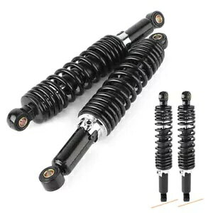 yA 12.5C` 320mm AVbNAu\[o[ TXyV XYL GS 125 150 ubNɓK Pair 12.5" 320mm Rear Shock Absorbers Suspension Fit Suzuki GS 125 150 Black