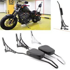 AV[V[o[qwpbhn[[X|[cX^[ 1200 ACA 883 Vo[ Rear Sissy Bar Passenger Backrest Pad For Harley Sportster 1200 Iron 883 Silver