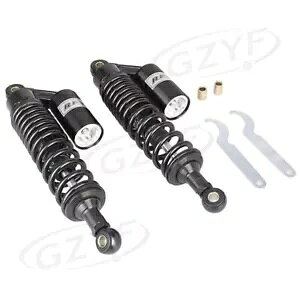 2x 12.5C` 320mm VbNGAAu\[o[ TXyV S[J[g t ATV ubN 2x 12.5" 320mm Shock Air Absorbers Suspension Gokart For Moped ATV Black