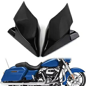 yAXgb`TChJo[pl n[[c[O[hXg[gOCh 14-21 ubNp Pair Stretched Side Cover Panel For Harley Touring Road Street Glide 14-21 Black