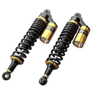 340mm 14 3/4C` \ȃGAVbNAu\[o[ TXyV Xg[goCNp S[h 340mm 14 3/4" Adjustable Air Shock Absorbers Suspension For Street Bikes Gold