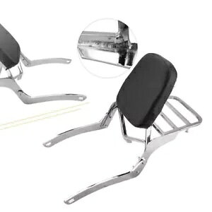 obNXg V[V[o[ וbN NbVpbh }n r[S XV250 125 1988-11 ɓK Backrest Sissy Bar Luggage Rack Cushion Pad Fit Yamaha Virago XV250 125 1988-11