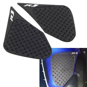 RKX^NpbhgNVTChpbhObvfJ[gtBbg}n YZF-R3 2014+ Fuel Gas Tank Pad Traction Side Pad Grip Decal Trim Fit Yamaha YZF-R3 2014+