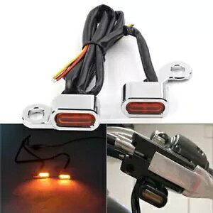 V[PV LED ^[VOi~jnho[Cgn[[I[goC po Sequential LED Turn Signal Flowing Mini Handlebar Light for Harley Motorcycle po