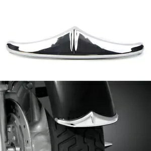 �n�[���[�_�r�b�h�\���p�N���[���t�����g�t�F���_�[�O���A�N�Z���g�g���������i Chrome Front Fender Leading Edge Accent Trim Replacement for Harley Davidson �y���s�A���i�z