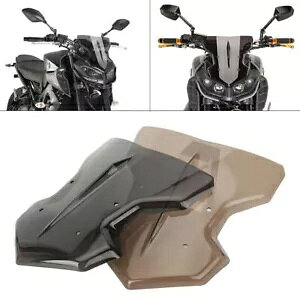 tgEChXN[ tgKX uPbgt }n MT-09 FZ-09 2017-2018 uE Front Windscreen Windshield w/bracket For Yamaha MT-09 FZ-09 2017-2018 Brown