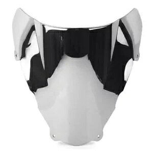 �_�u���o�u���t�����g�K���X�t�����g�K���X�t�B�b�g�X�Y�L SV650 SV650S 1999-2002 �V���o�[ Double Bubble Windscreen Windshield Fit SUZUKI SV650 SV650S 1999-2002 Silver