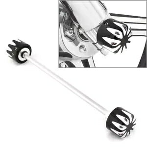 tgANXibgJo[LbvtLbgn[[_rbh\[^[ɓKA~jEA Front Axle Nut Cover Cap Installation Kit Fit Harley Davidson Motor Aluminum A