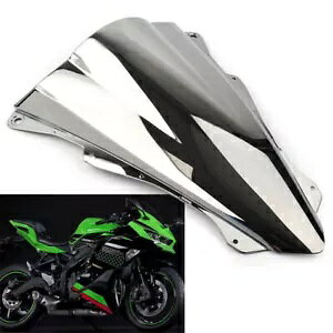 �I�[�g�o�C�t�����g�K���X�t�����g�K���X�J���T�L�j���W�� ZX25R 2020 �V���o�[ Motorcycle Front Windshield Windscreen For Kawasaki Ninja ZX25R 2020 Silver
