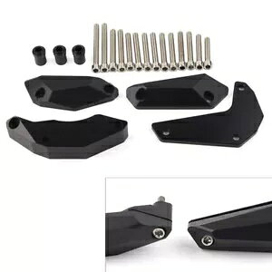 �G���W�� �X�e�[�^�[ �X���C�_�[ �N���b�V�� �p�b�h �v���e�N�^�[ �K�[�h BLK ���}�n R1/R1S 15-19 FZ10 �ɓK�� Engine Stator Slider Crash Pad Protector Guard BLK Fit Yamaha R1/R1S 15-19 FZ10 �y���s�A���i�z