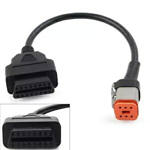 6s - OBD2 ffXLi[ A_v^[ P[u n[[_rbh\ 16s - 6sp 6Pin to OBD2 Diagnostic Scanner Adapter Cable For Harley Davidson 16Pin to 6Pin