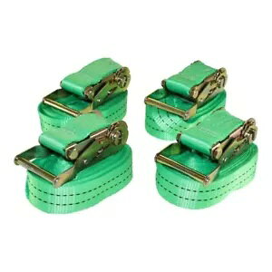 4�Z�b�g�I���b�V���x���g �e���V�����x���g ���`�F�b�g�t 6m 38mm 2t 2000kg 2000daN �����s�[�X- SET OF 4 PIECES! Lash belt tensioning belt with ratchet 6m 38mm 2t 2000kg 2000 daN one-piece- �y���s�A���i�z