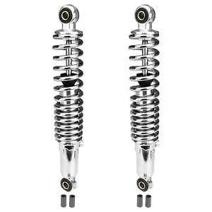 MOFA���L�b�N���t30cm�p 300mm�X�g���b�g�V���b�N�A�u�\�[�o�[�Z�b�g �N���[�����j�o�[�T�� 300 mm strut shock absorber set chrome universal for mofa mokick moped 30 cm- �y���s�A���i�z
